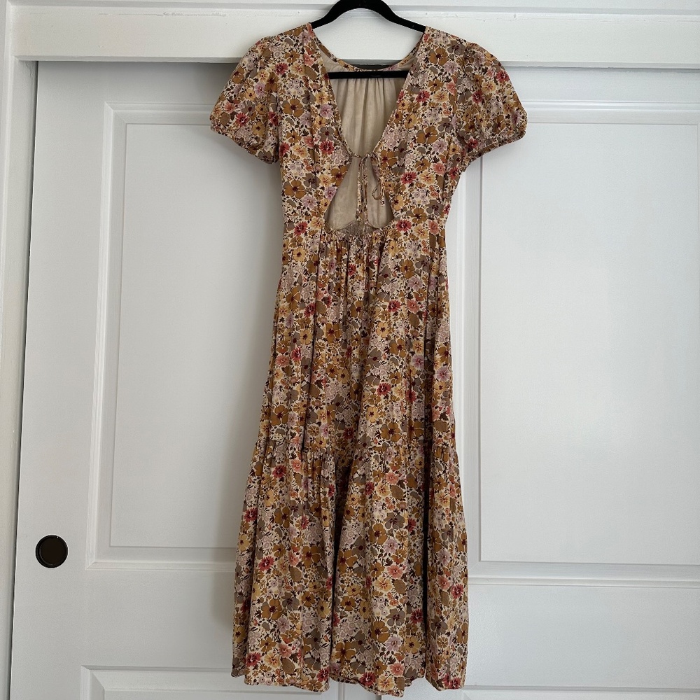 MADEWELL FLORAL MIDI DRESS - Picture 5 of 5
